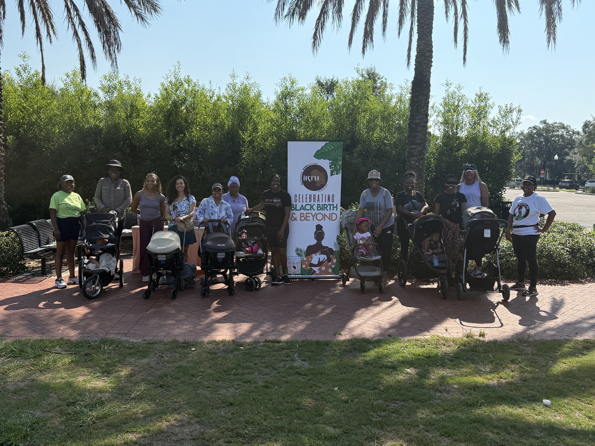 Black mothers, babies, and birth workers gathered at the BBW Milk Crawl in New Orleans